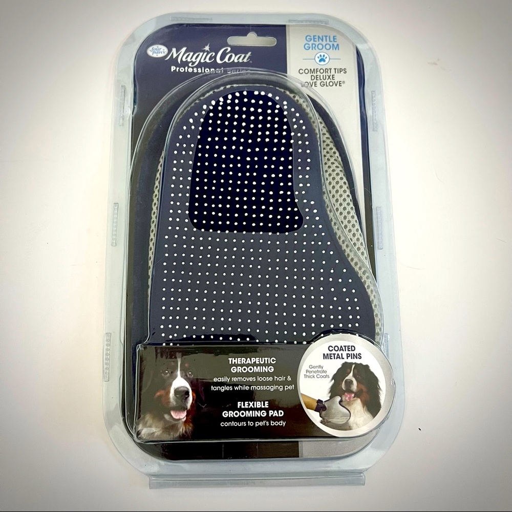 Magic Coat Professional Series Flexible Large Grooming Glove Brush New!!